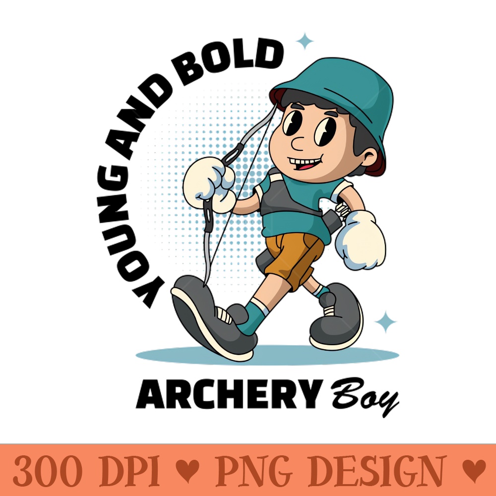 Joyful Archery Boy - PNG Download Bundle - Good Value