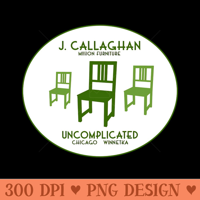 J. Callaghan Mission Furniture - Digital PNG Graphics - Flexibility