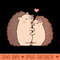 Cute Hugging Hedgehogs In Love - Downloadable PNG - Popularity