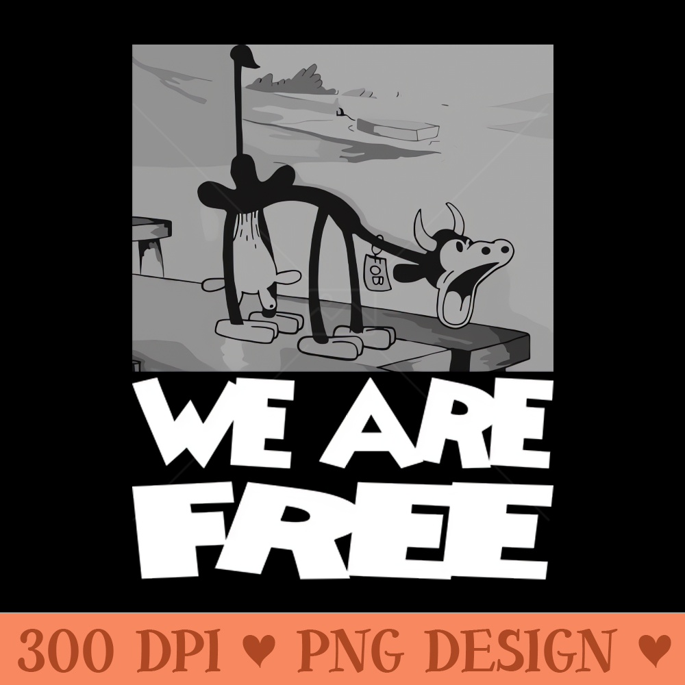 Steamboat Willie. We Are Free - Digital PNG Files - Popularity