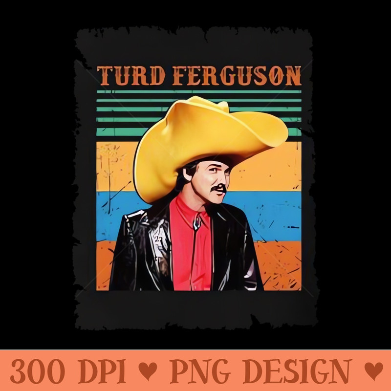 Turd Ferguson Retro SNL Celebrity Jeopardy - PNG Downloadable Art - Convenience