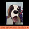 harley the st benard - Digital PNG Art - High Quality 300 DPI