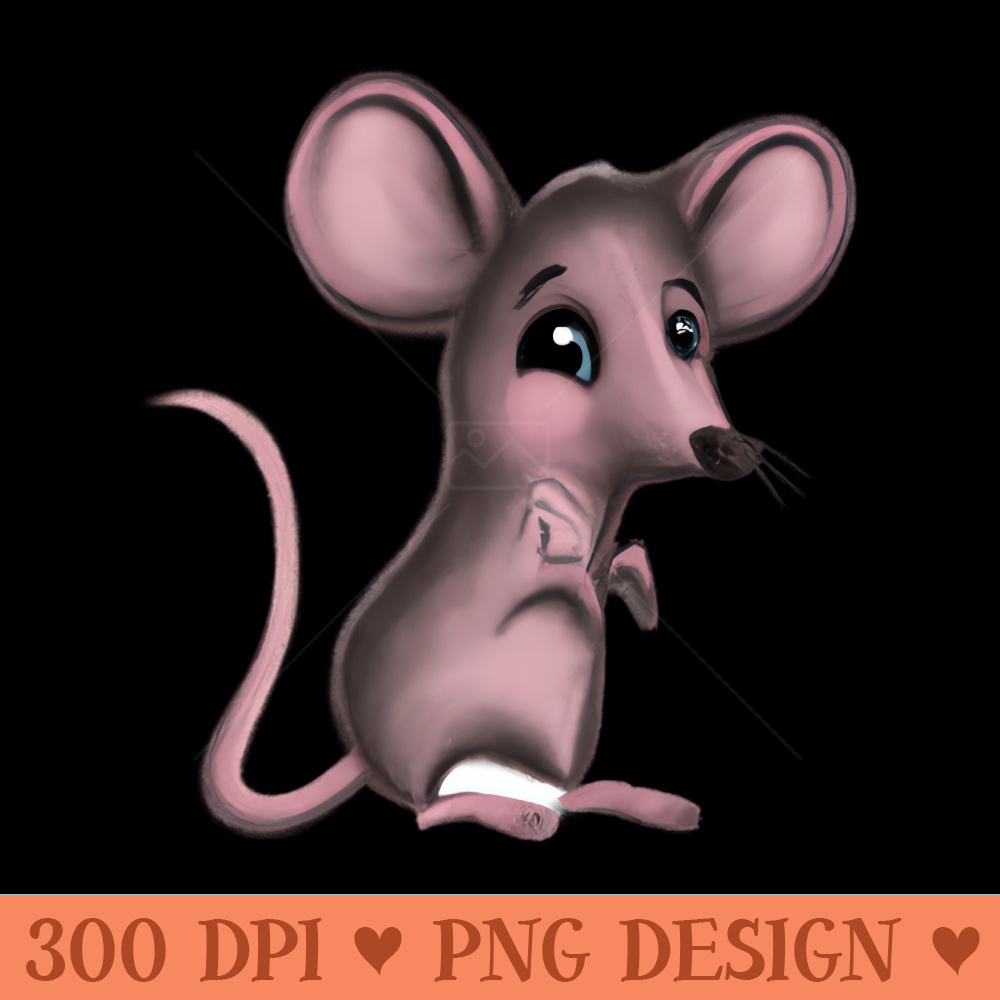 Cute Mouse Drawing - - Unique