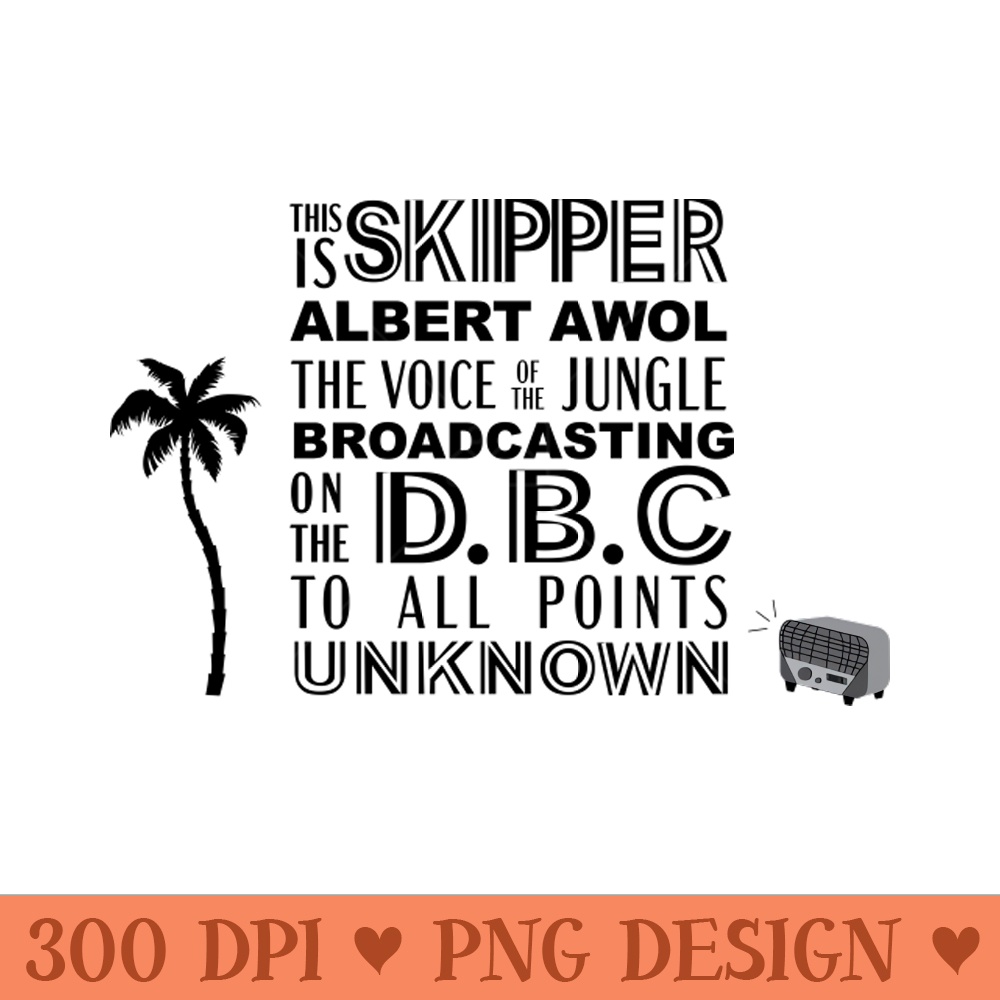 Jungle Cruise Broadcasting Radio - PNG Designs - Professional Design