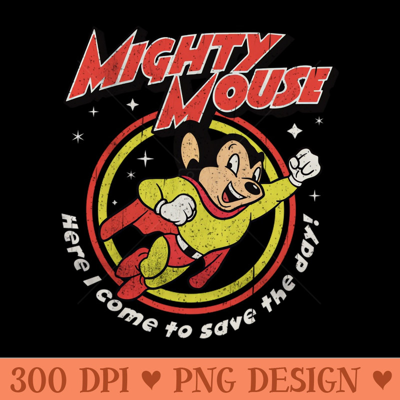 Mighty Mouse Worn - PNG File Download - Flexibility
