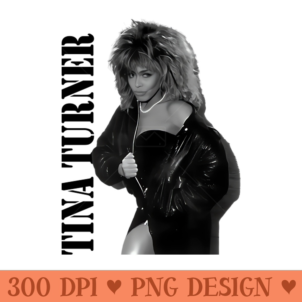 Tina Turner Vintage - PNG Artwork - Unique