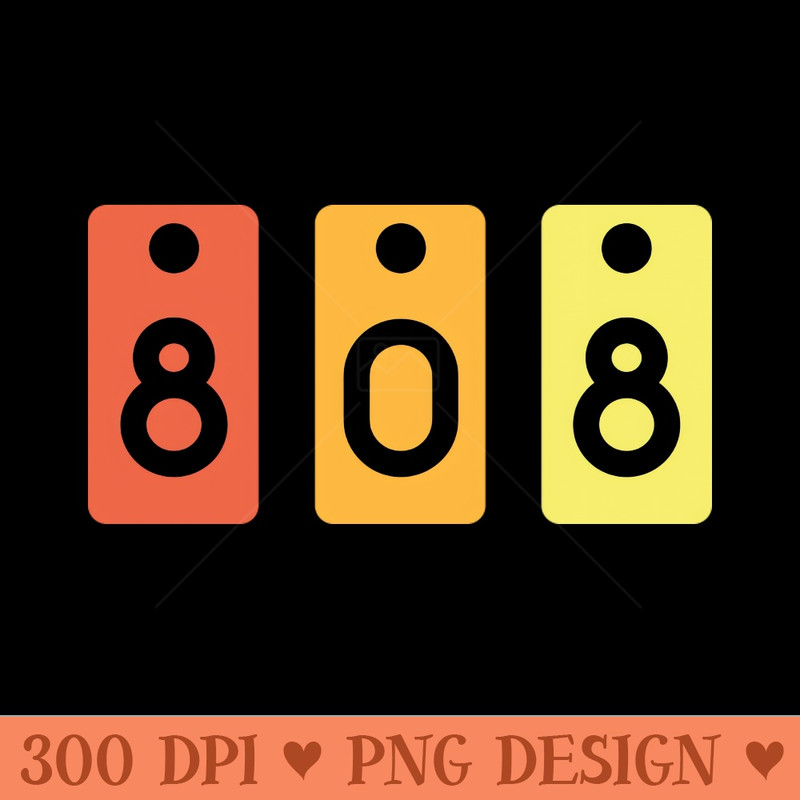 808 - Digital PNG Graphics - High Quality 300 DPI