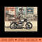 Vintage Scrambler 50s vibe motorcycle - PNG Download Library - Convenience