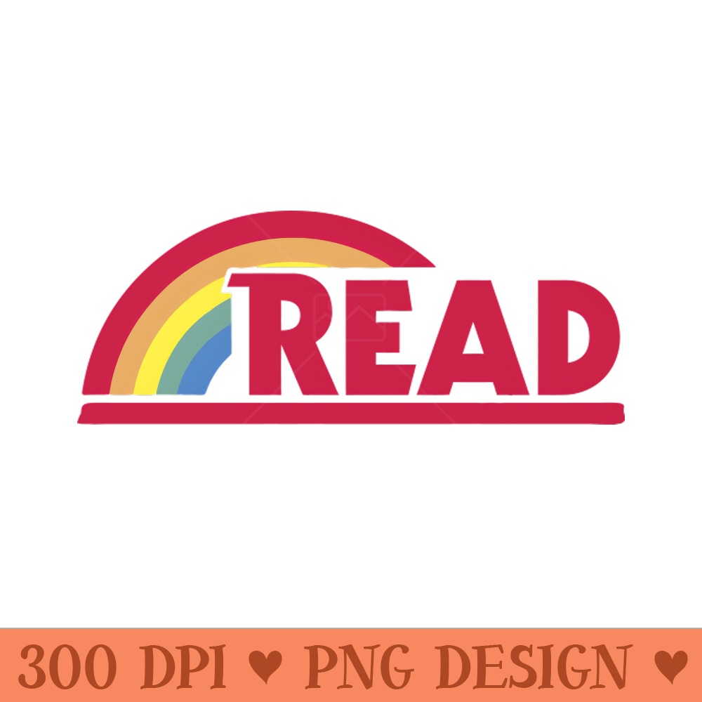 Retro Reading Rainbow Read Parody Teacher, - Download PNG Graphics - Customer Support