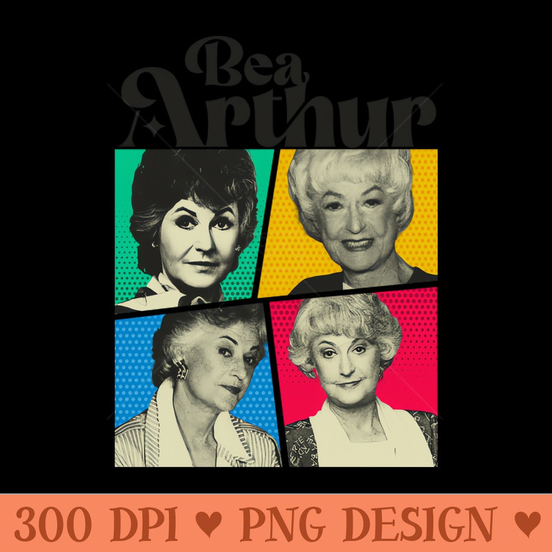 Bea Arthur Comics Black - PNG Downloadable Art - Convenience