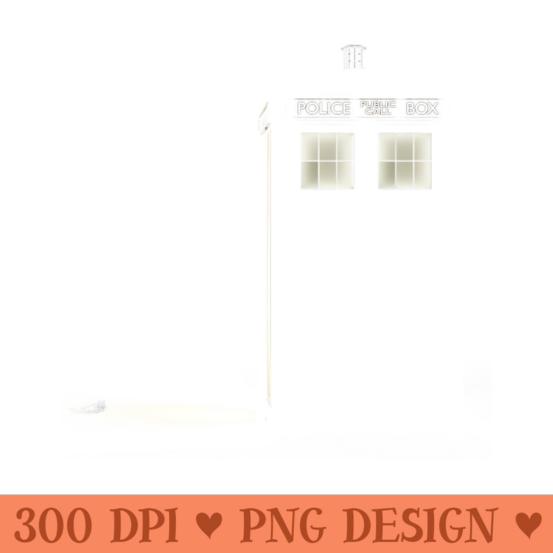 Subtle TARDIS - PNG Artwork - Convenience