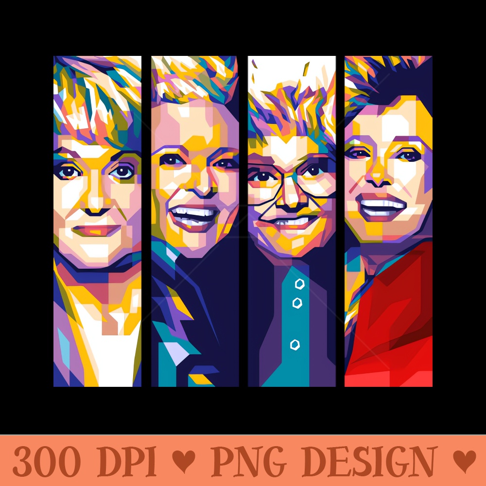 Golden Girls - Digital PNG Graphics - Customer Support