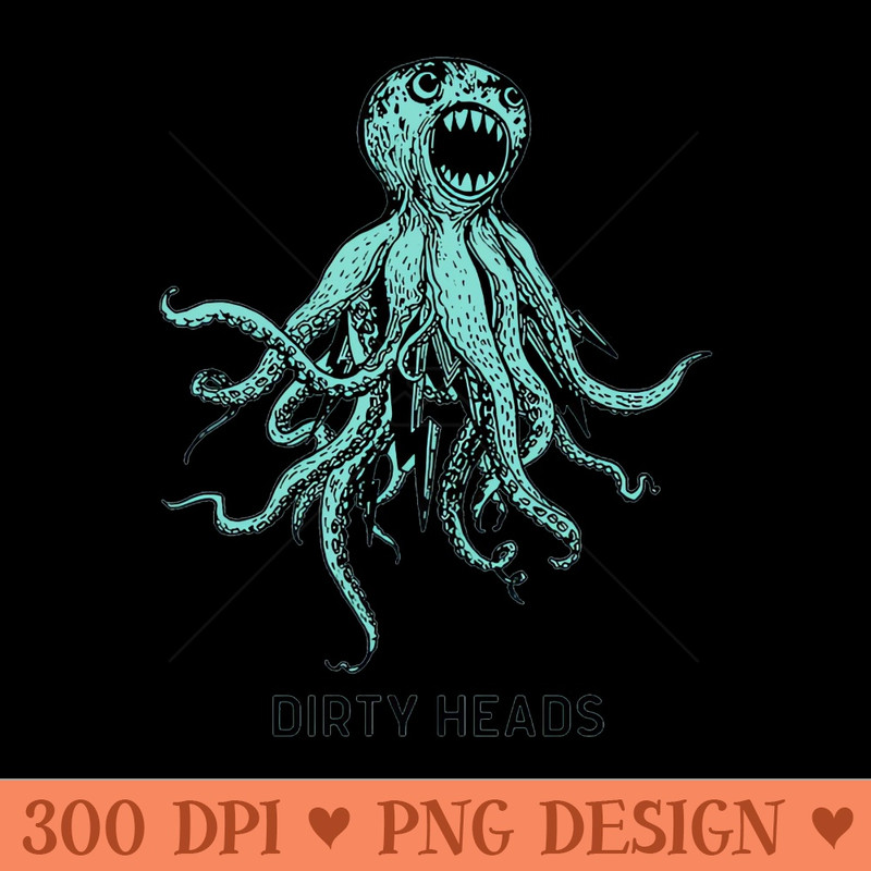 Dirty Heads Octopus Blue - PNG Download Bundle - Popularity