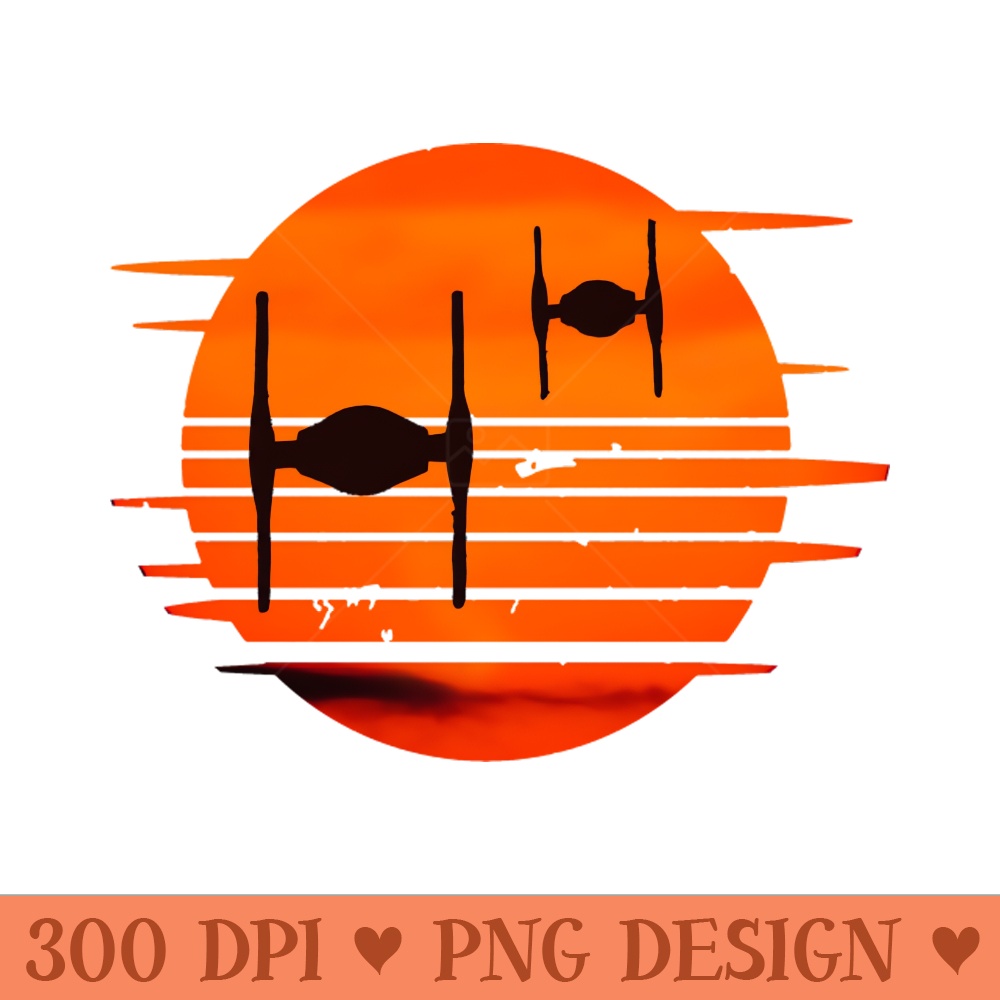 Tie Fighter Sunset - Transparent PNG - Convenience