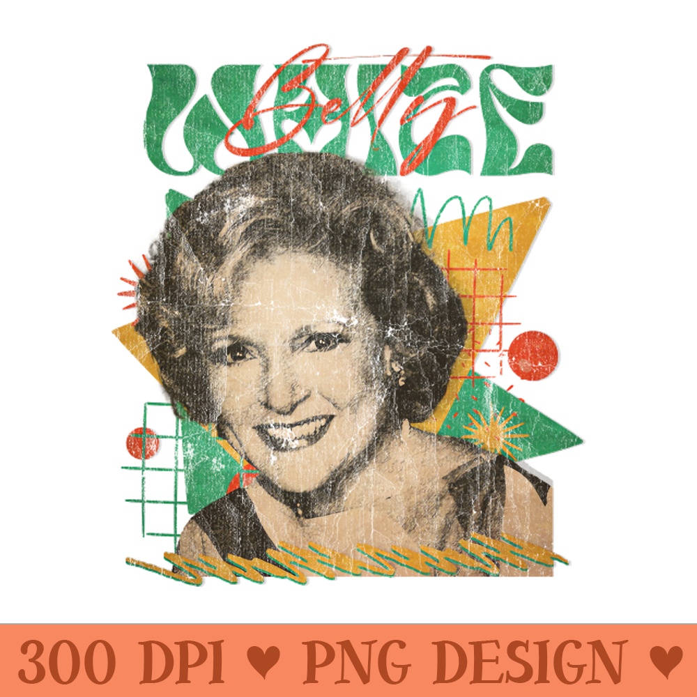VINATGE POP RETRO -Betty White- STYLE 70S - PNG Download Collection - Professional Design