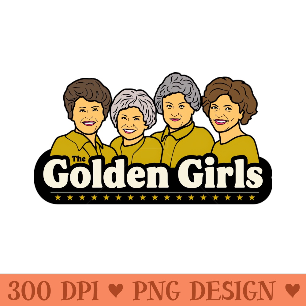 golden girls vintage - PNG Illustrations - High Quality 300 DPI
