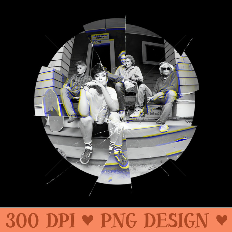ART GLASS GOLDEN GIRLS THE BEST FRIENDS - Premium PNG Downloads - Flexibility