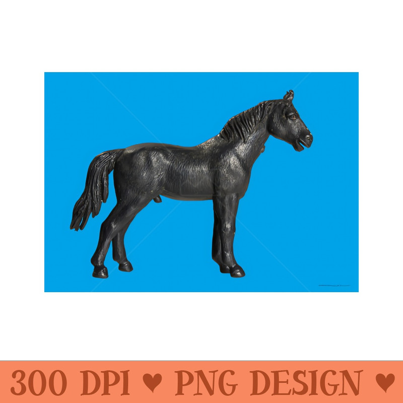 PLASTIC FANTASTIC Horse - Digital PNG Art - High Quality 300 DPI