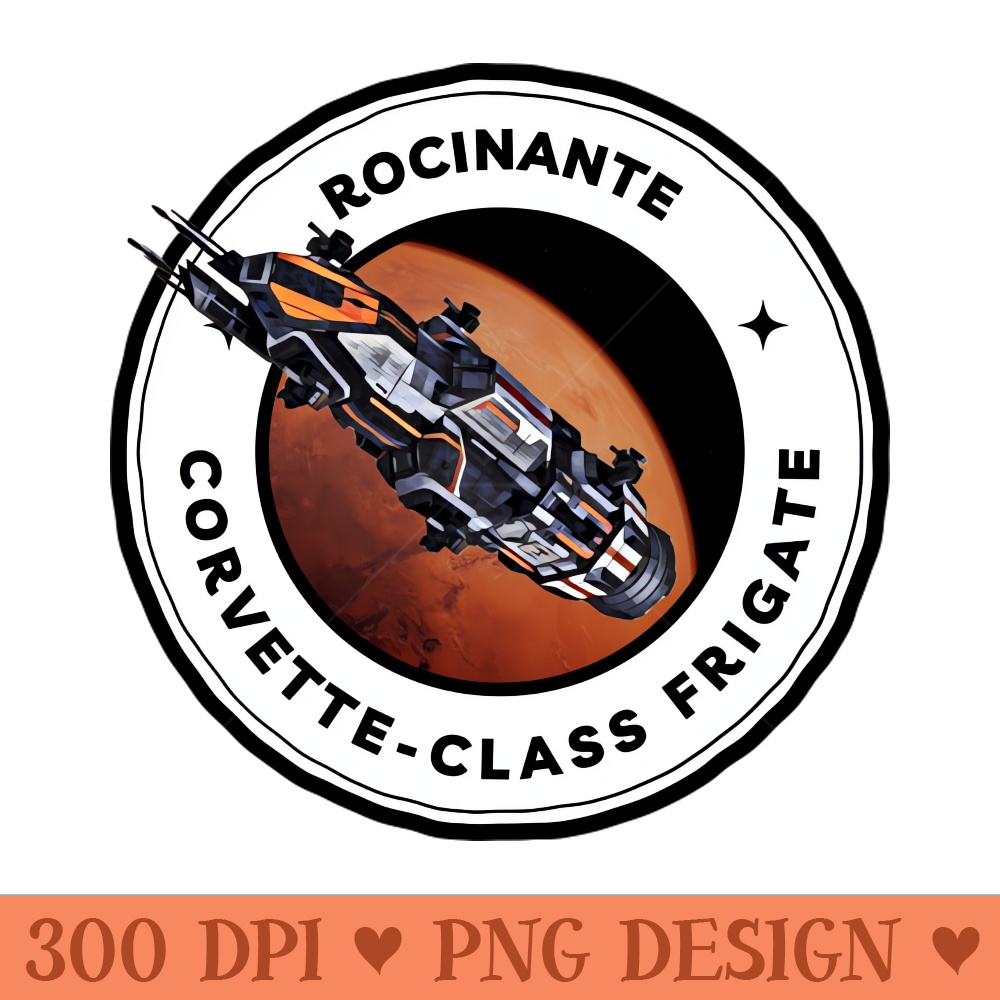 Rocinante - Corvette-Class Frigate - Black - Sci-Fi - PNG Download Bundle - Popularity