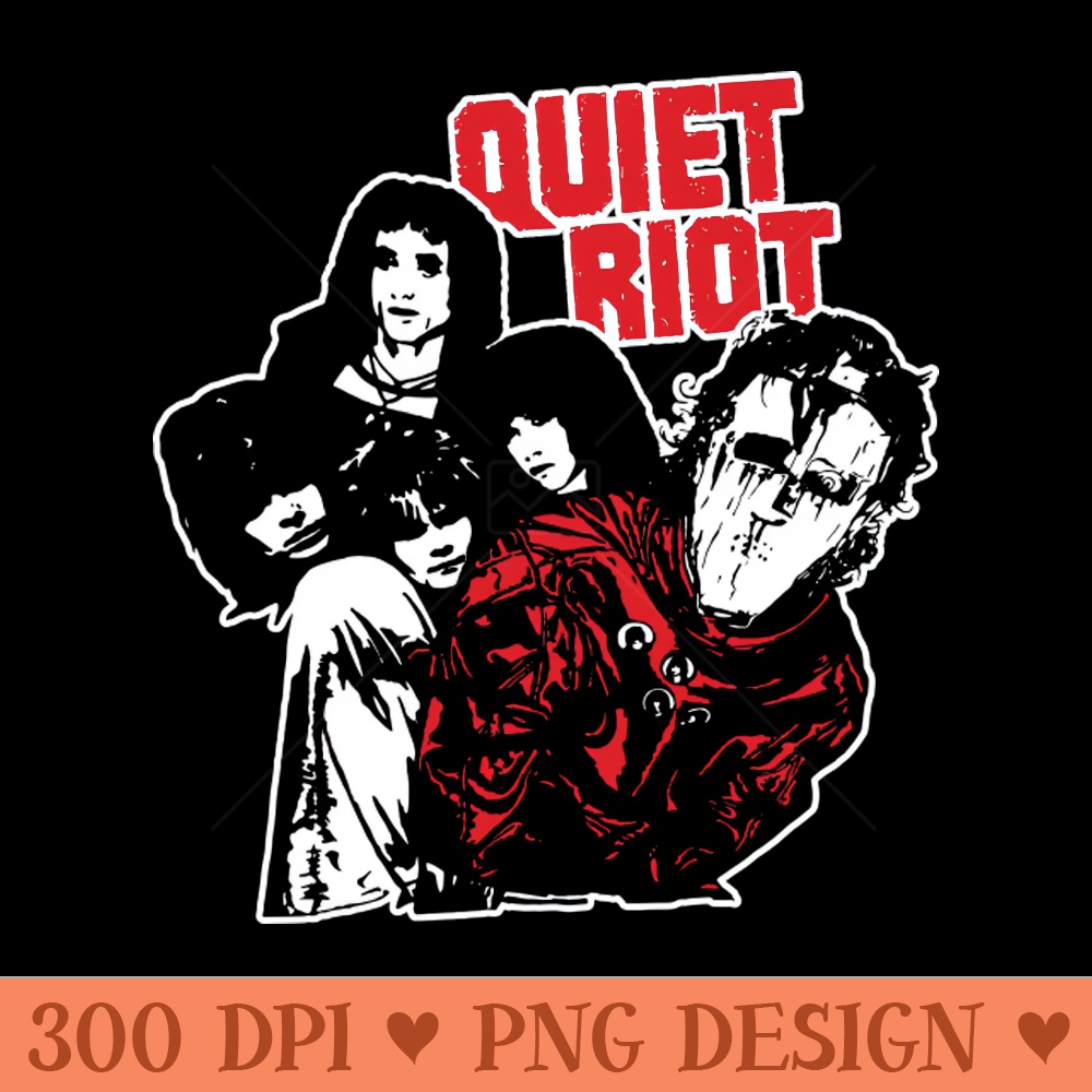 Quiet Riot Dark - PNG Design Downloads - Latest Updates