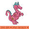 Friendly Pink Little People Dragon - Downloadable PNG - Customer Support