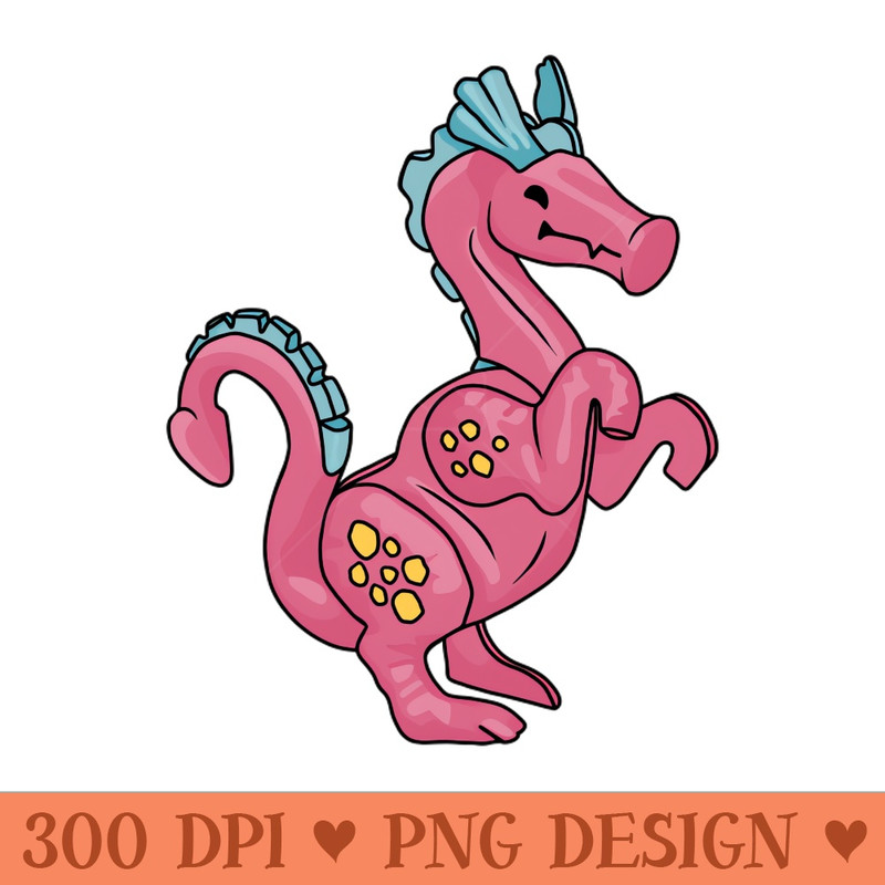 Friendly Pink Little People Dragon - Downloadable PNG - Customer Support
