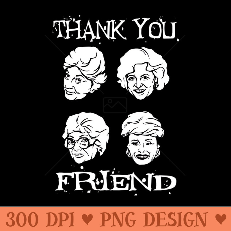 golden girls face - PNG Download Website - High Quality 300 DPI