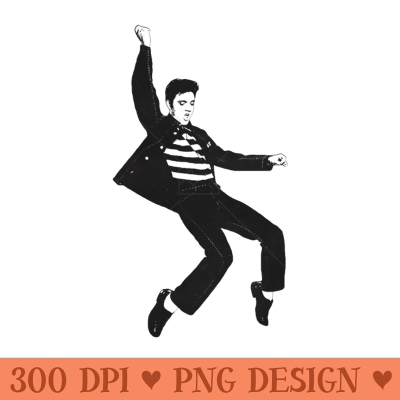 Elvis Presley King - Digital PNG Graphics - High Quality 300 DPI