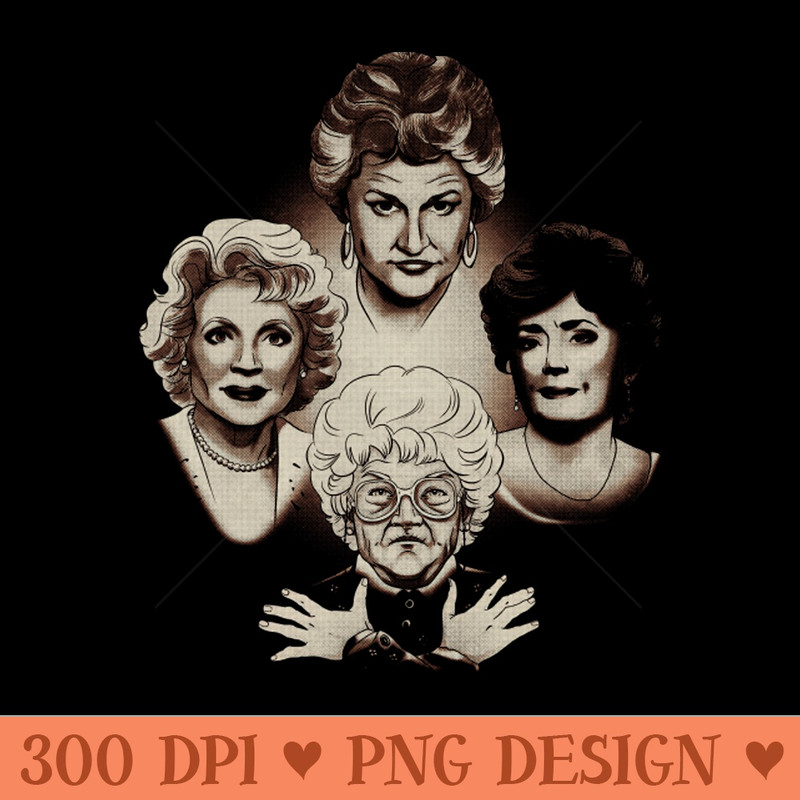 The Golden Girls - PNG Graphics - High Quality 300 DPI