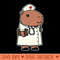 Capybara Nurse Traditional - PNG Clipart - Good Value