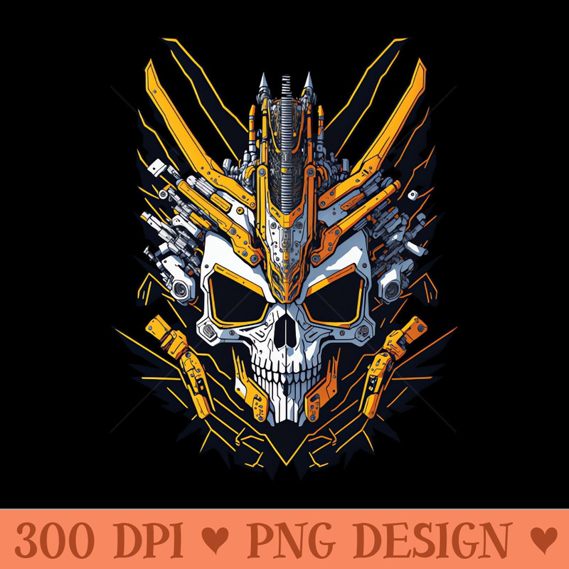Mecha Skull S01 D28 - PNG Downloadable Resources - Good Value