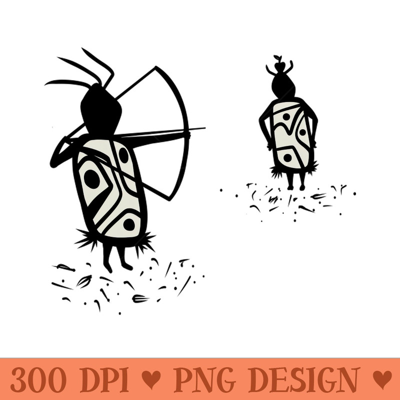 Archer Cave Person Practising - High-Quality PNG Download - Convenience