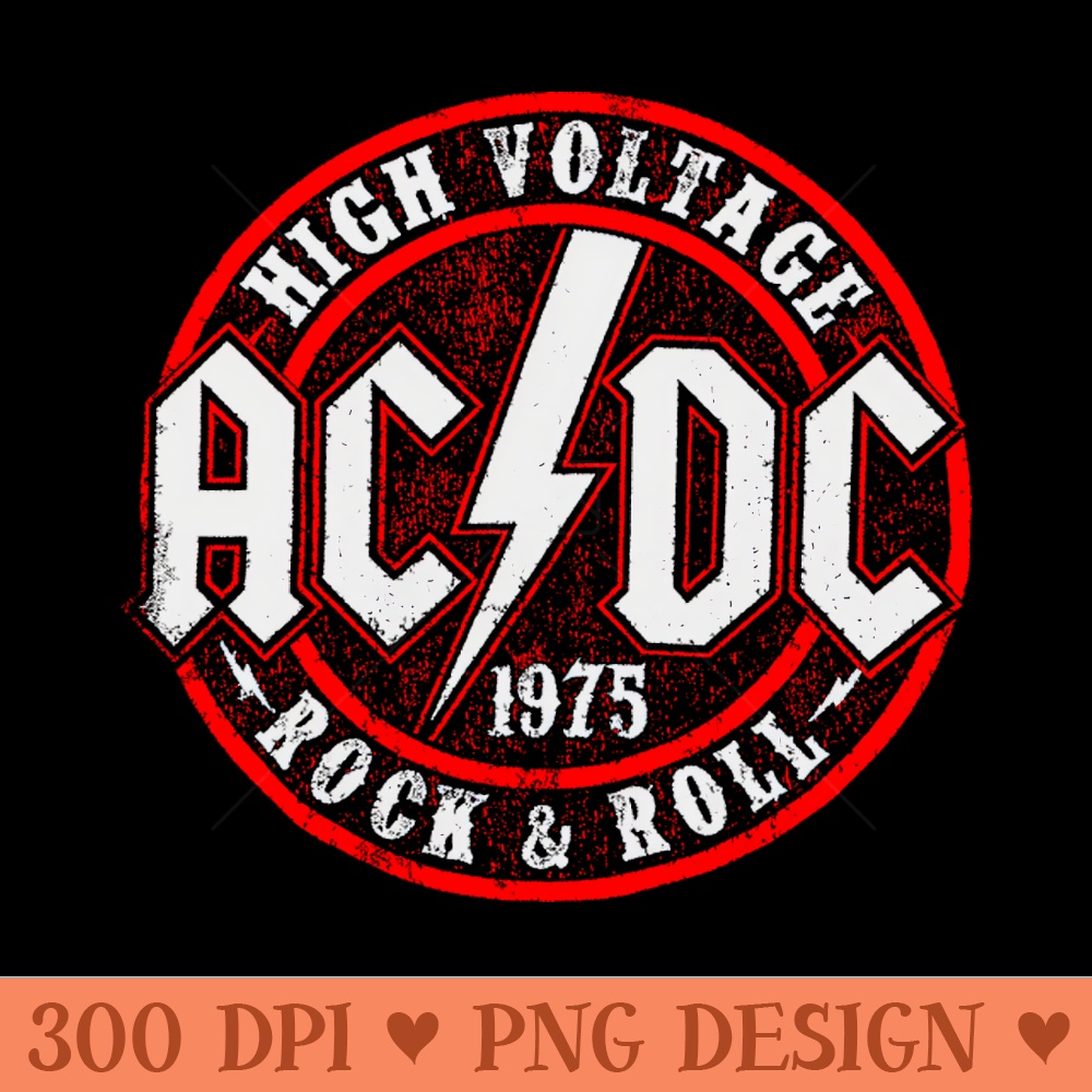 Vintage ACDC - PNG Download Store - Popularity
