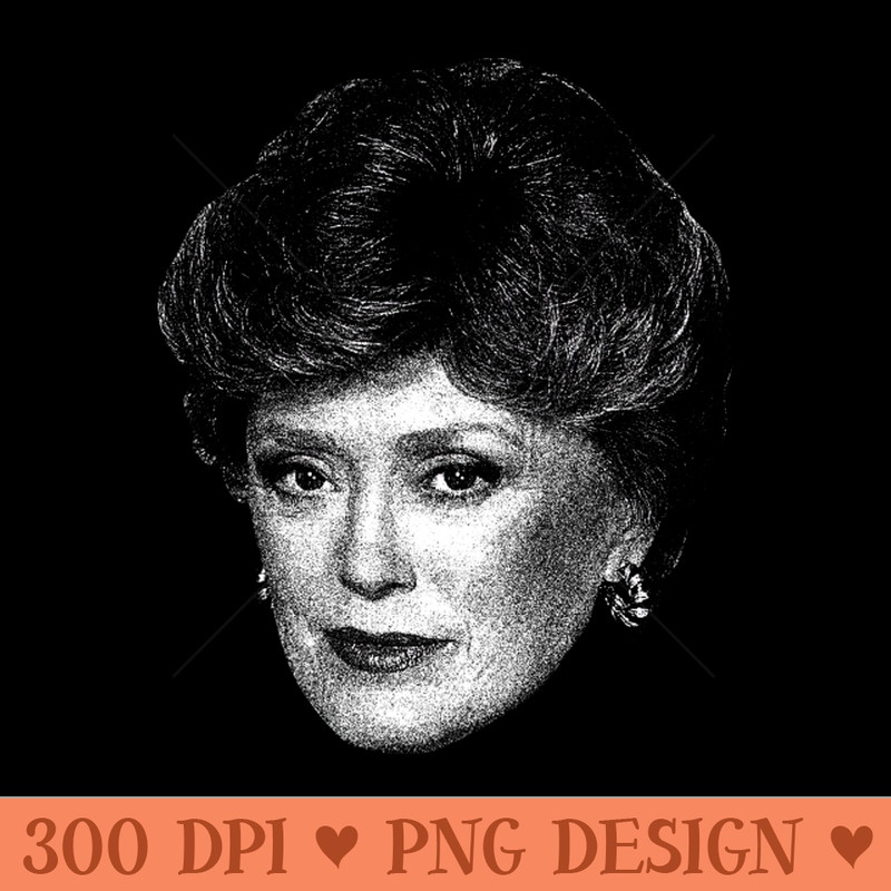 White Golden Rue McClanahan Vihntage - PNG Download Library - Professional Design