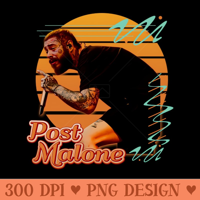 Post Malone Hiphop - Digital PNG Art - Flexibility