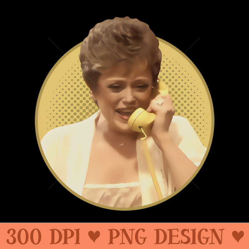 Rue McClanahan On Phone - Free PNG Downloads - Customer Support