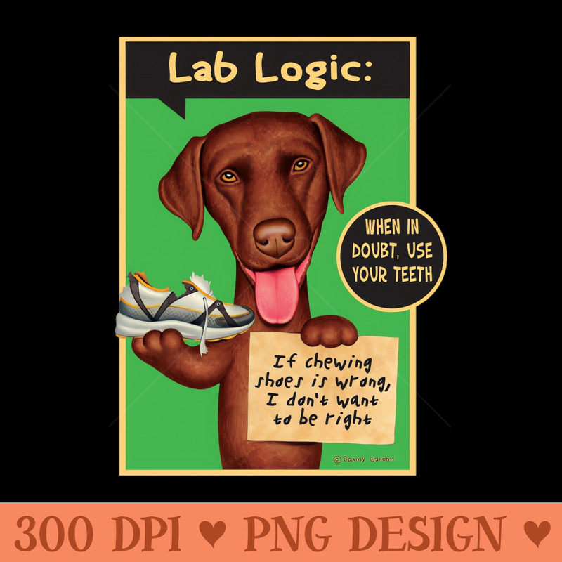 Funny Labrador Retriever Dog with new toy on Chocolate Lab Holding Sneaker - PNG Graphics - Latest Updates