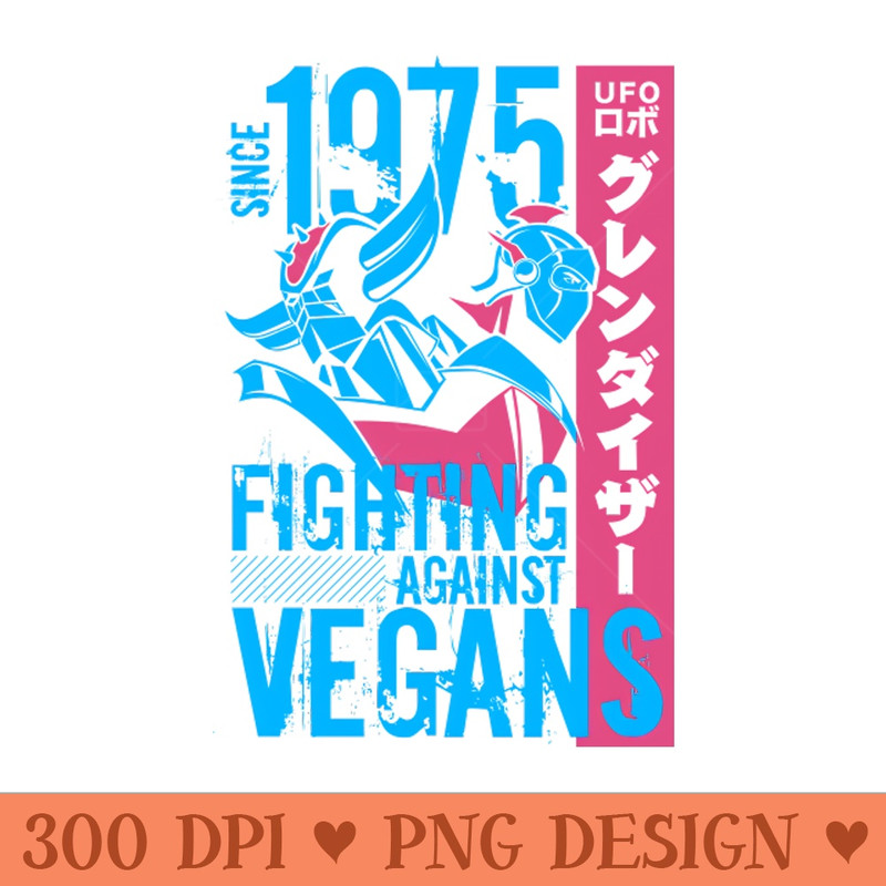 046b Grendizer Vegan Dark - PNG Download Bundle - Unique