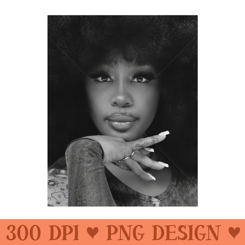 SZA Season - Black u0026 White - PNG Artwork - Professional Design