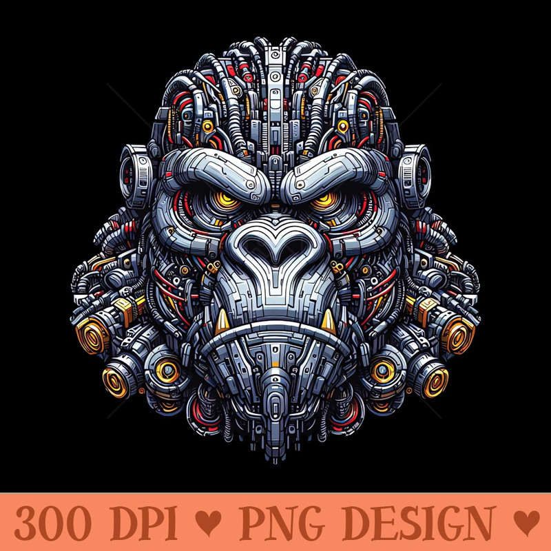Mecha Apes S04 D41 - Digital PNG Graphics - Flexibility