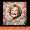 Portrait Betty White - PNG Design Downloads - Good Value