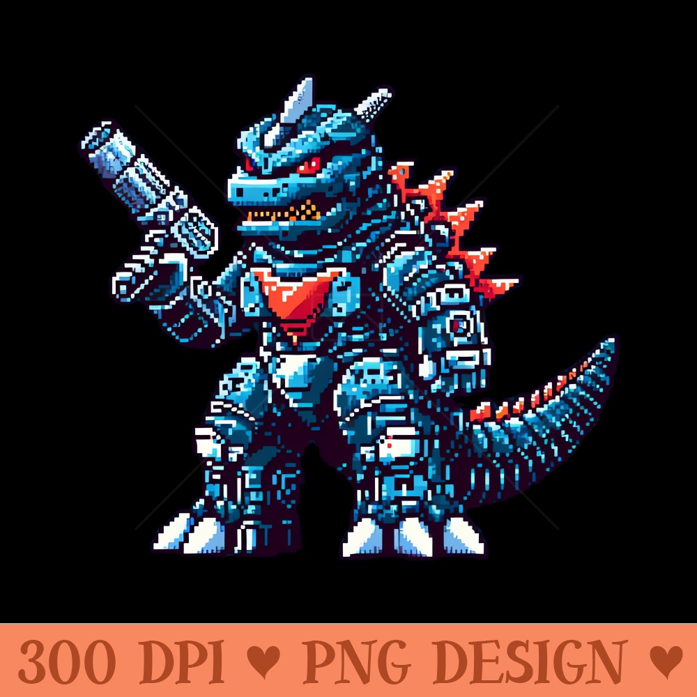 Pixel Mechagodzilla Mekagojira Ichi - PNG Clipart - Variety