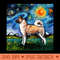 Akita Inu Night - PNG Design Downloads - High Quality 300 DPI