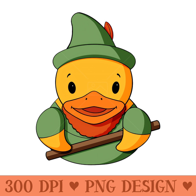 Little John Rubber Duck - Digital PNG Graphics - Professional Design