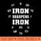 Iron sharpens Iron white lettering - PNG Downloadable Resources - High Quality 300 DPI