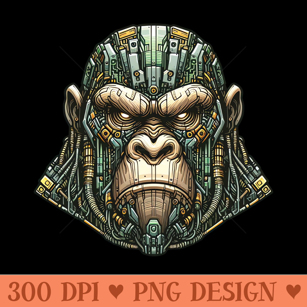 Mecha Apes S01 D36 - PNG Designs - Popularity