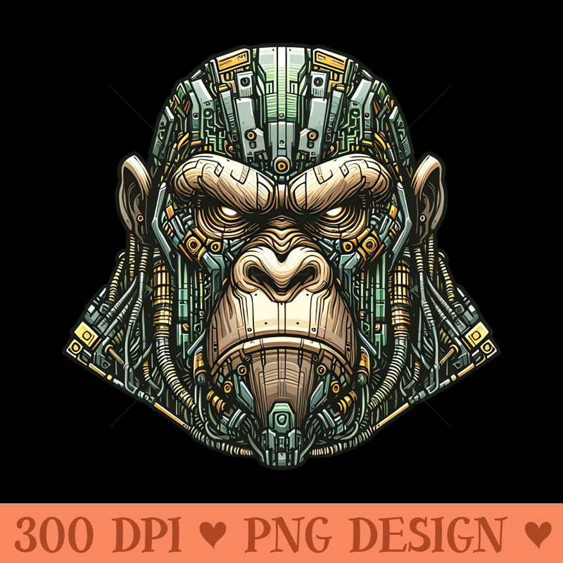 Mecha Apes S01 D36 - PNG Designs - Popularity