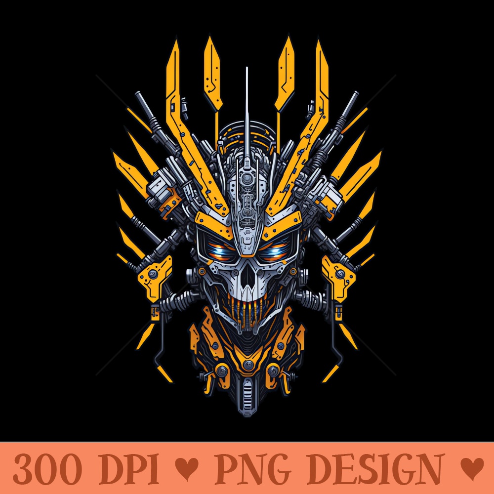 Mecha Skull S03 D64 - PNG Illustrations - Popularity
