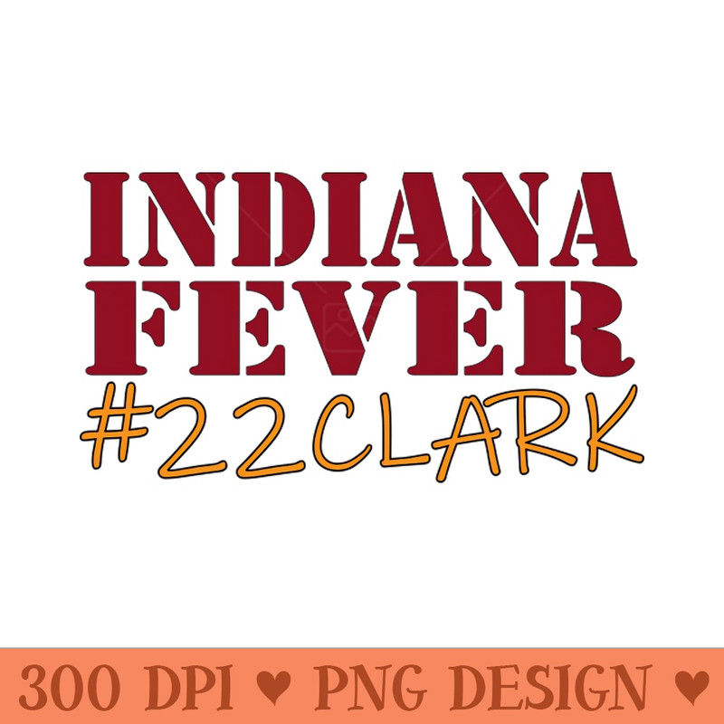 indiana fever 22clark - PNG Graphics - Professional Design