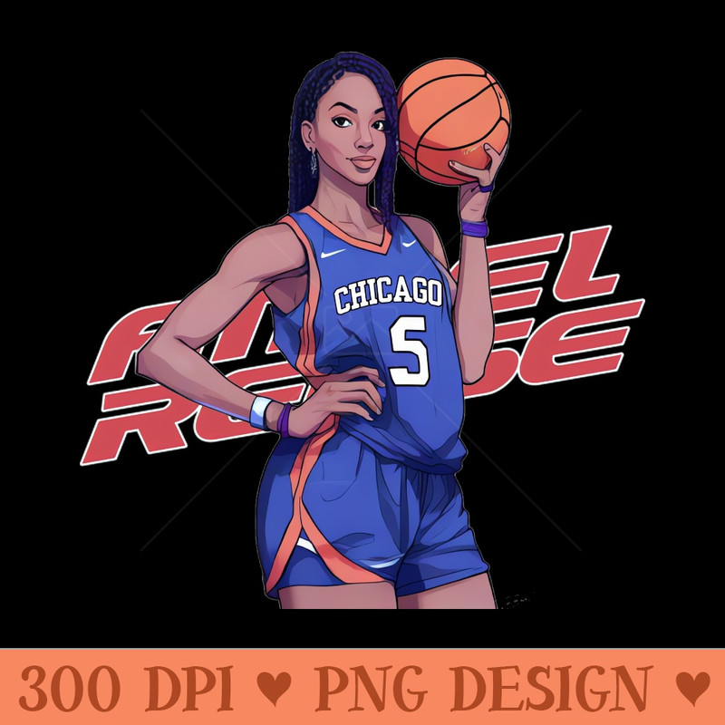 Angel Reese Cartoon - Downloadable PNG - Convenience